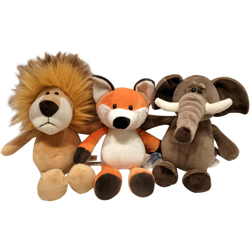 Wild Pals: amigos de safari de peluche: colección de animales del bosque realistas