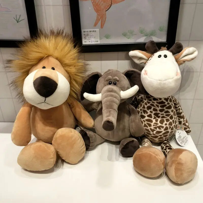 Wild Pals: amigos de safari de peluche: colección de animales del bosque realistas