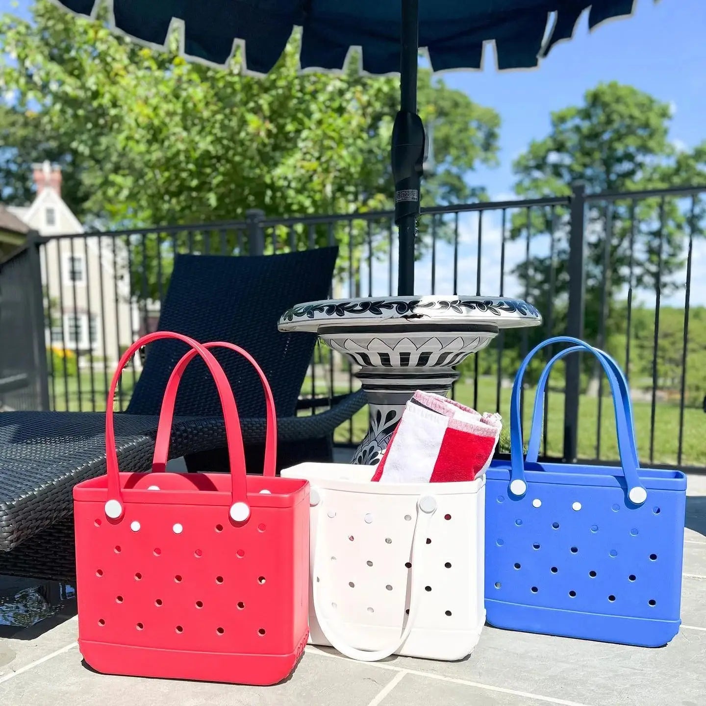 AquaChic Tote: Elevate Your Beach Game with Style and Functionality! #1005